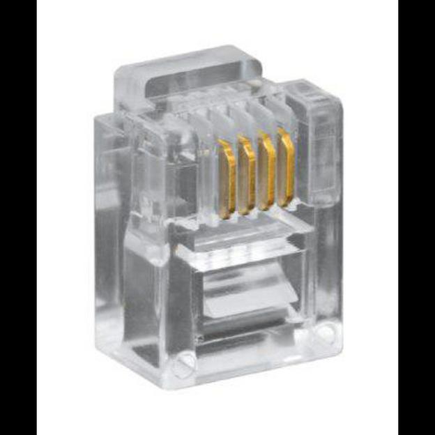 Коннектор RJ-11 (100шт) фото 1