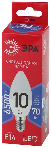 Эра Б0045337 LED B35-10W-865-E14 R (диод, свеча, 10Вт, хол, E14) фото 2
