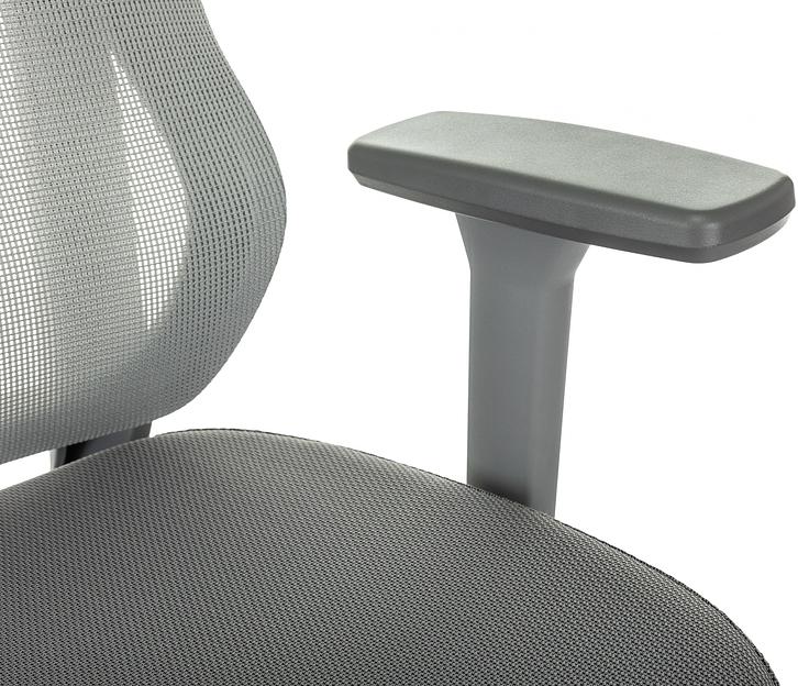 Кресло руководителя Бюрократ MC-G411N-H серый сетка/ткань с подголов. крестов. пластик пластик серый фото 8