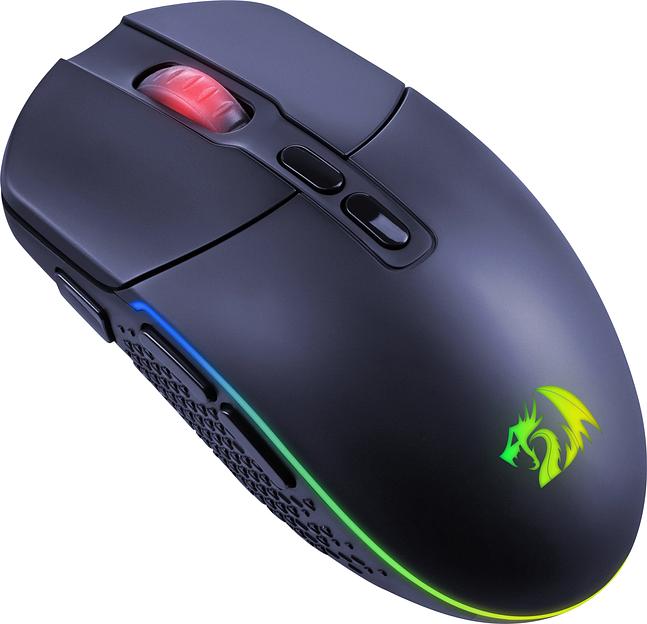 Мышь беспроводная REDRAGON 2.4G/проводная игровая 7+кн.колесо 10000dpi RGB черн. Invader Pro 71845 фото 3