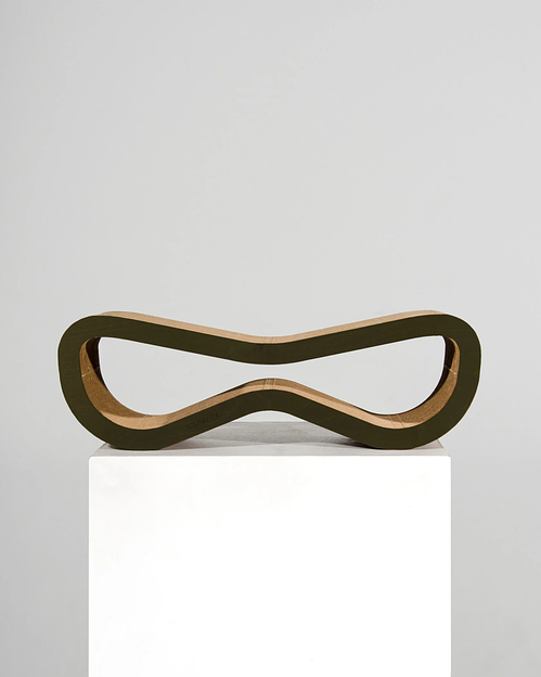 Когтеточка Слим с деревянным ободком, Эбен, опт  фото 3