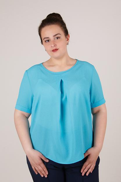 Блуза бирюзовая Р-0109 фото 1