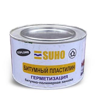 Битумно-полимерная герметизирующая замазка IZOPLOMB, 2 кг фото 1