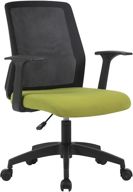 Кресло Cactus CS-MC222-BKGN черный сиденье салатовый сетка/ткань низк.спин. крестов. пластик пластик черный фото 1