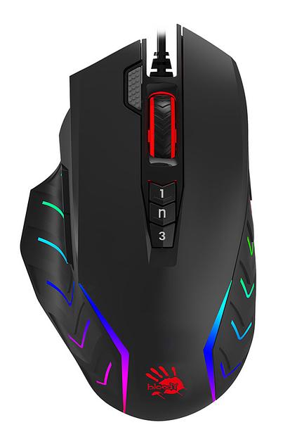 Мышь A4Tech Bloody J95s черный оптическая (8000dpi) USB (9but) фото 1