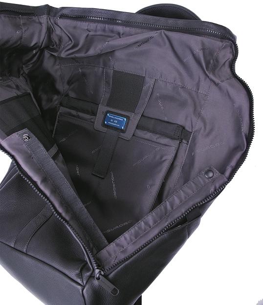 Рюкзак Piquadro Than CA6612S135/N роллтоп черный кожа фото 8