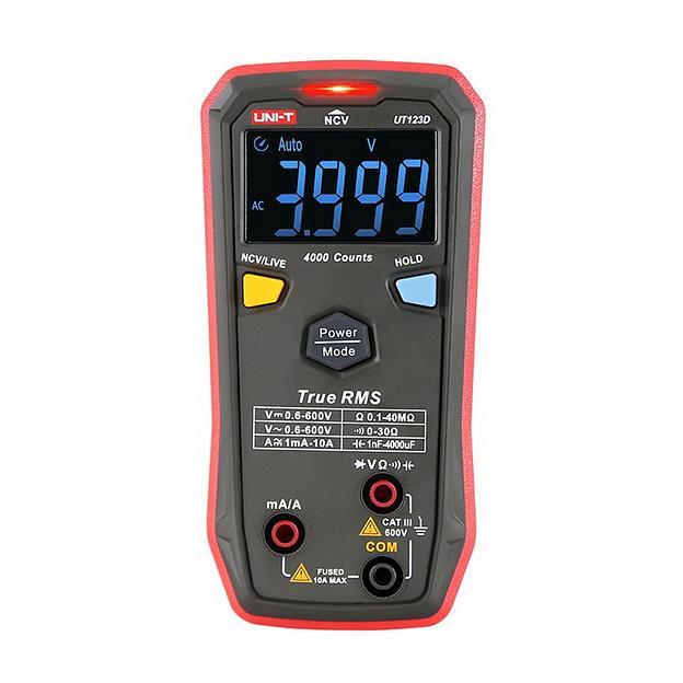Мультиметр UT123D, 600 В пост. и перем. напряжение, 10 А пост. и перем. ток, True RMS фото 1