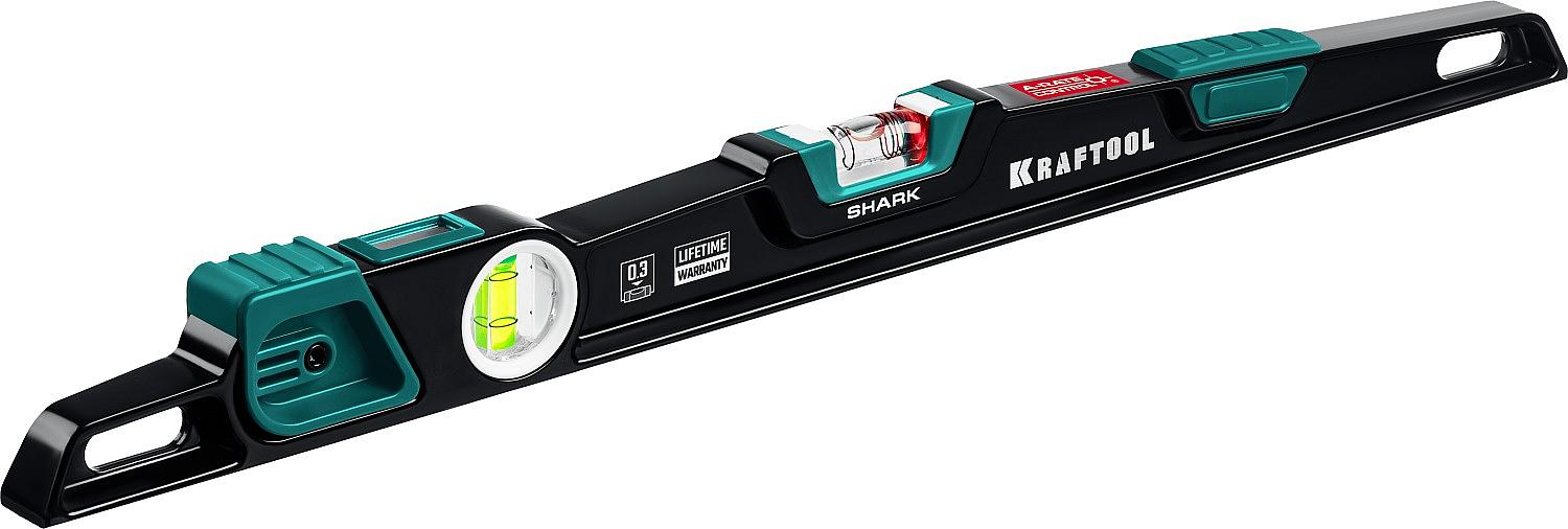 KRAFTOOL A-RATE CONTROL Shark, 600 мм, с инновационным зеркальным глазком, литой уровень (34920-60) фото 1