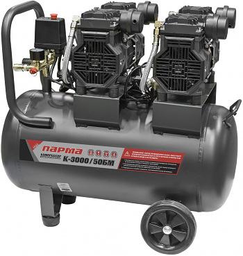 Компрессор поршневой Парма БМ K-3000/50БМ масляный 474л/мин 50л 3000Вт серый/черный фото 1