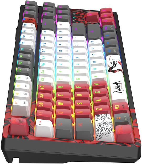 Клавиатура A4Tech Bloody WS87 механическая серый/красный USB for gamer LED (WS87) фото 9