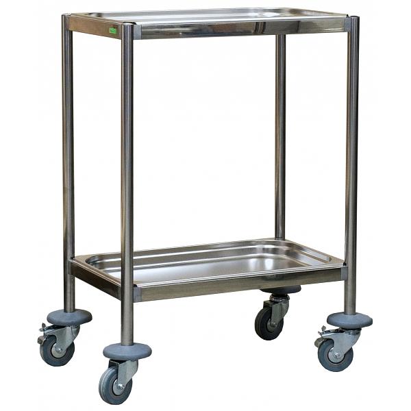 Стол манипуляционный (процедурный) из нержавеющей стали «ЭРГО» серия 100 Э-142-СП фото 1