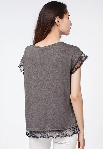 Футболка Crystal Travel «T-shirt pizzo al acciaio» ОПТ фото 3