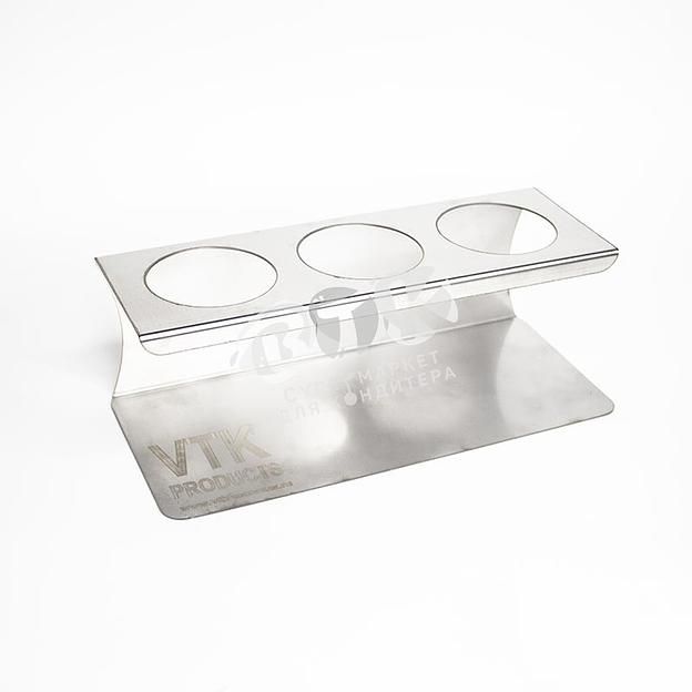 Подставка для соусов 3 ячейки нержавеющая сталь фото 2