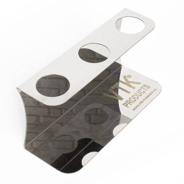 Подставка для рожков 3 ячейки 216х60 высота 105 Нержавеющая сталь фото 2