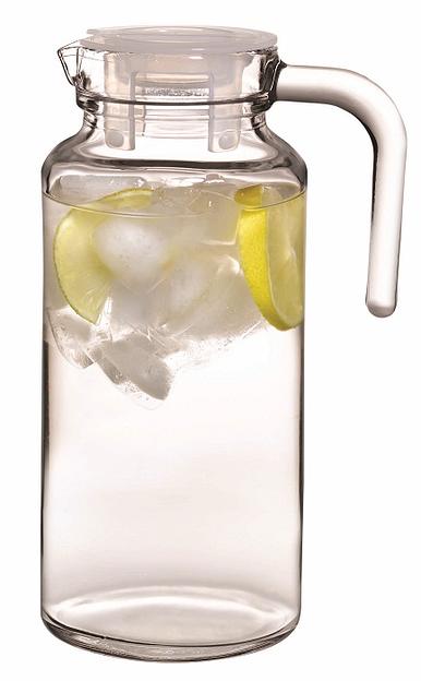 Кувшин 1,3 л. с прозрачн. пластик. крышкой Бейзик /6/144/ фото 1