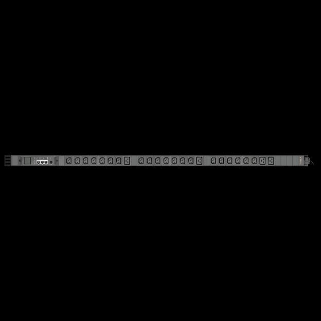 Блок розеток с функцией измерения серия BASIC, 20xC13, 4xC19, вход IEC60309 3x32A (3P+N+PE) фото 1