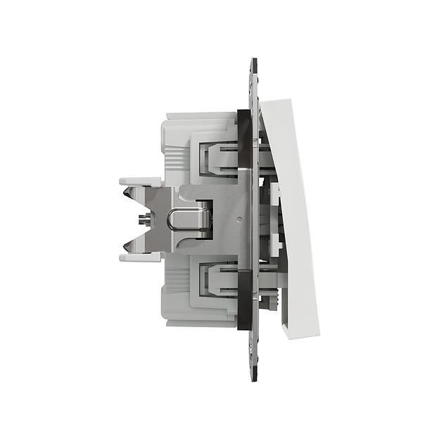 Переключатель одноклавишный SE EPH0470121 Asfora механизм быстрозажим. клеммы белый EPH0470121 фото 3