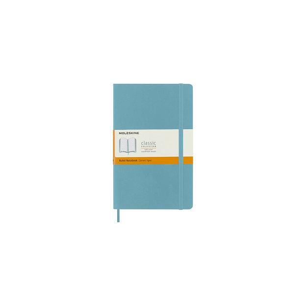 Блокнот Moleskine Classic Soft, 192стр, в линейку, мягкая обложка, голубой [qp616b35] фото 1