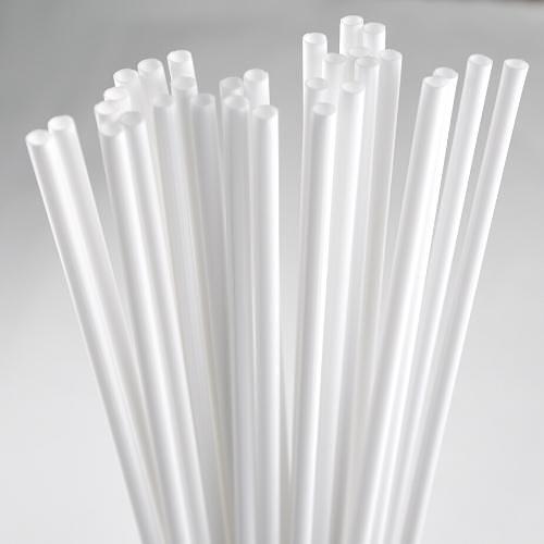 Трубочки 370*5,2 мм. 500 шт/уп для сахарной ваты прямые белые/1/10/ фото 1