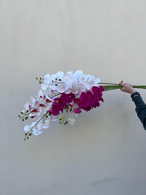 Искусственные цветы ПластЦвет «Орхидея» 100 см ОПТ фото 1