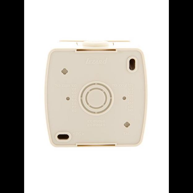 Розетка 1-м ОП Nata 16А IP20 с заземл. с защ. крышкой керамика крем. LEZARD 710-0300-123 фото 2