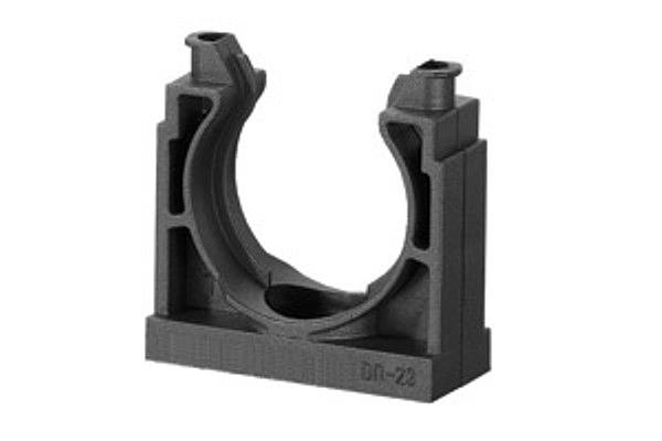 Держатель DN 10 мм, полиамид, цвет черный фото 1