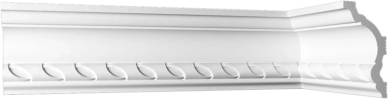Плинтус потолочный Format 09001D 2000х110х125 мм, белый ОПТ фото 2