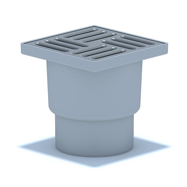 Трап вертикальный выпуск 110 нержавеющая решетка 15х15см фото 1