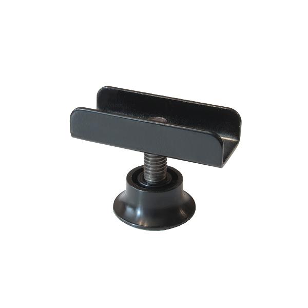 Опора регулируемая П образная 16 мм, черная фото 1