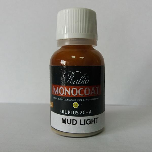 Масло Rubio Monocoat Oil Plus 2C component A, Mud Light, 20 ml фото 1