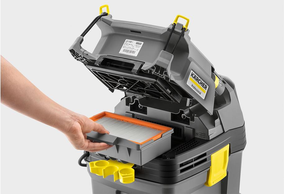 Строительный пылесос Karcher NT 30/1 Tact Te L 1380Вт (уборка: сухая/влажная) серый фото 2