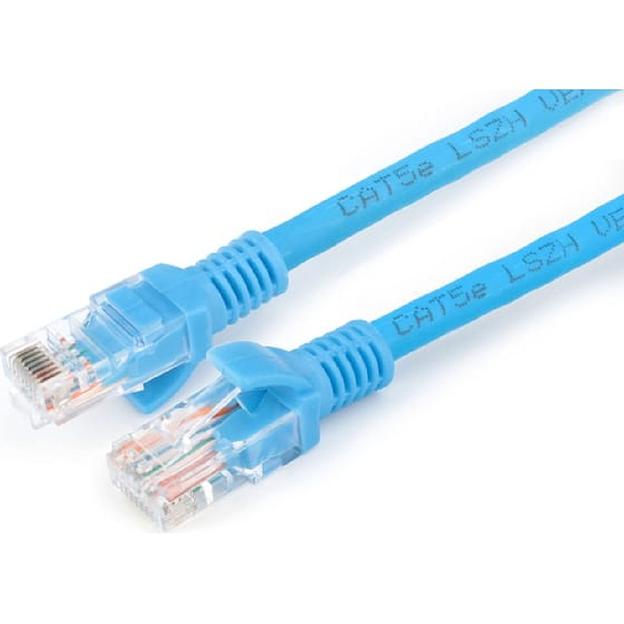 Cablexpert Патч-корд LSZH медный UTP кат.5e, 1.5м, литой, многожильный (синий) [PP30-1.5M/B] фото 1