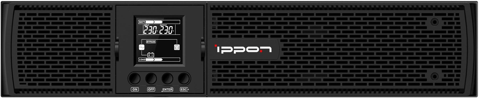 Источник бесперебойного питания Ippon Innova RTB 1000 900Вт 1000ВА черный фото 2