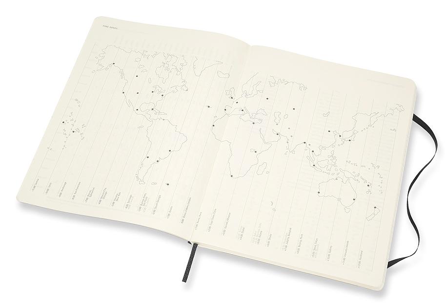 Еженедельник Moleskine CLASSIC SOFT WKNT XL 190х250мм 144стр. мягкая обложка черный фото 4