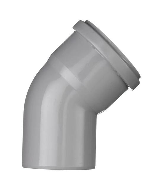 Отвод канализационный 110х45 град. фото 2