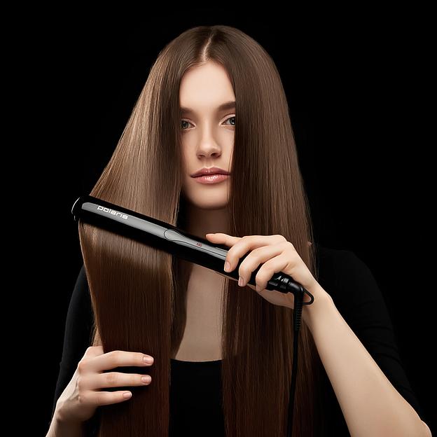 Выпрямитель Polaris PHSS 2595TAi Argan Therapy PRO 48Вт черный (макс.темп.:230С) фото 3