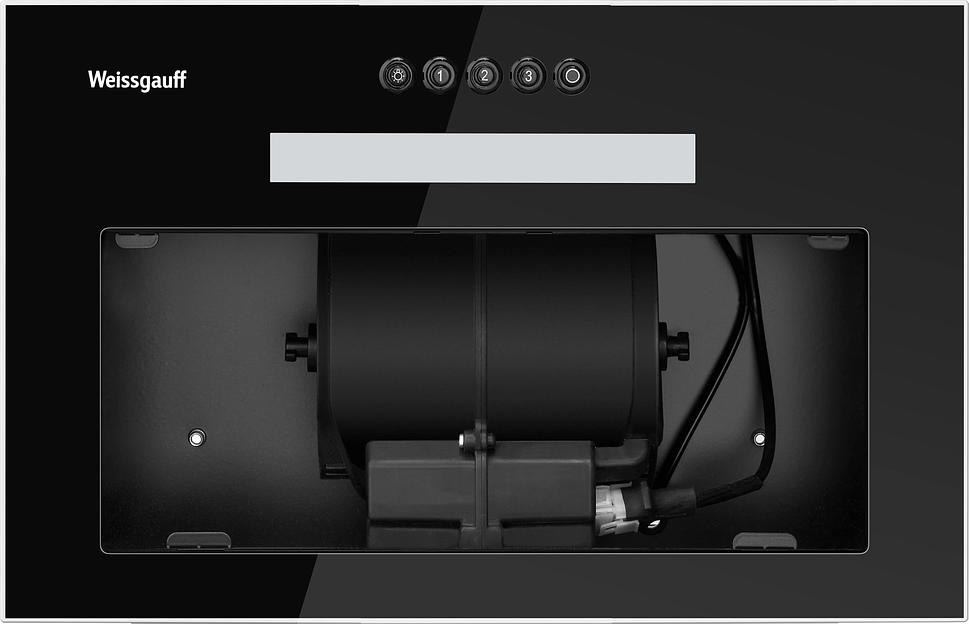 Вытяжка встраиваемая Weissgauff Aura 450 черный управление: кнопочное (1 мотор) фото 3