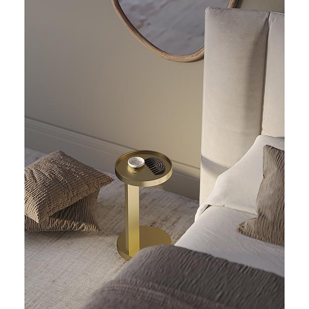 Столик приставной Yanis, Ø25,5 см, золотой фото 4