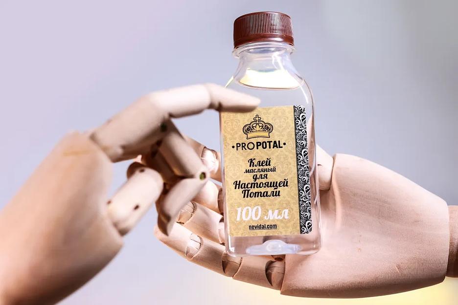 Клей для потали масляный Propotal прозрачный 100 г ОПТ фото 1