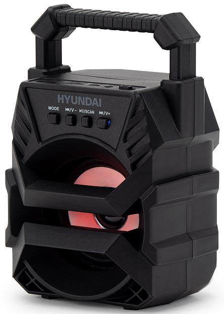 Колонка порт. Hyundai H-PS1000 черный 9W 1.0 BT/USB 10м 500mAh фото 7