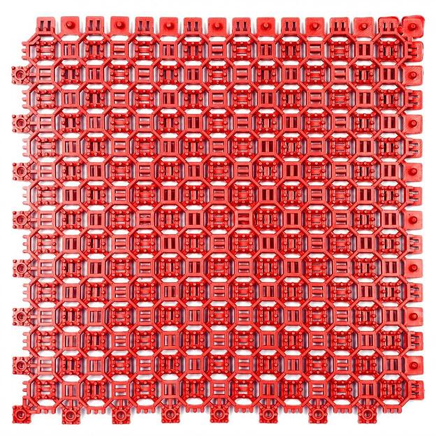 Optima Duos – грязезащитное двустороннее покрытие, толщина 16мм, Цвет Красный RAL 3020, Толщина модуля 16 мм. фото 1