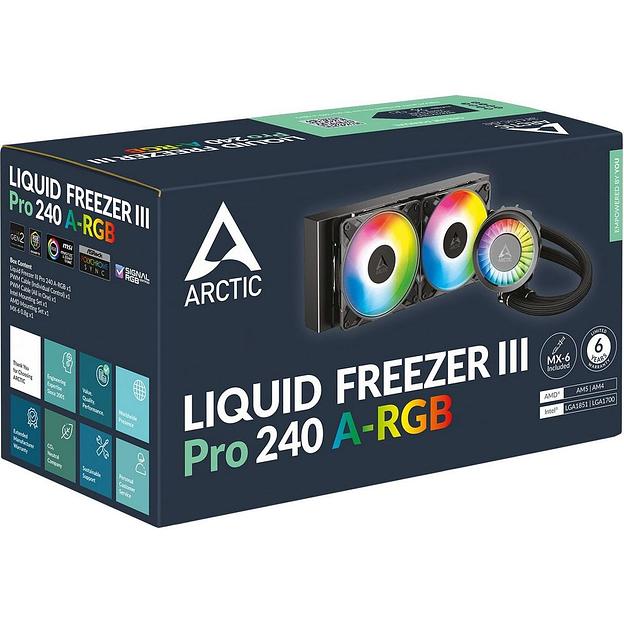 Жидкостная система охлаждения Arctic Cooling Liquid Freezer III Pro 240 A-RGB Multi Compatible All-In-One CPU Water Cooler (ACFRE00182A) фото 6