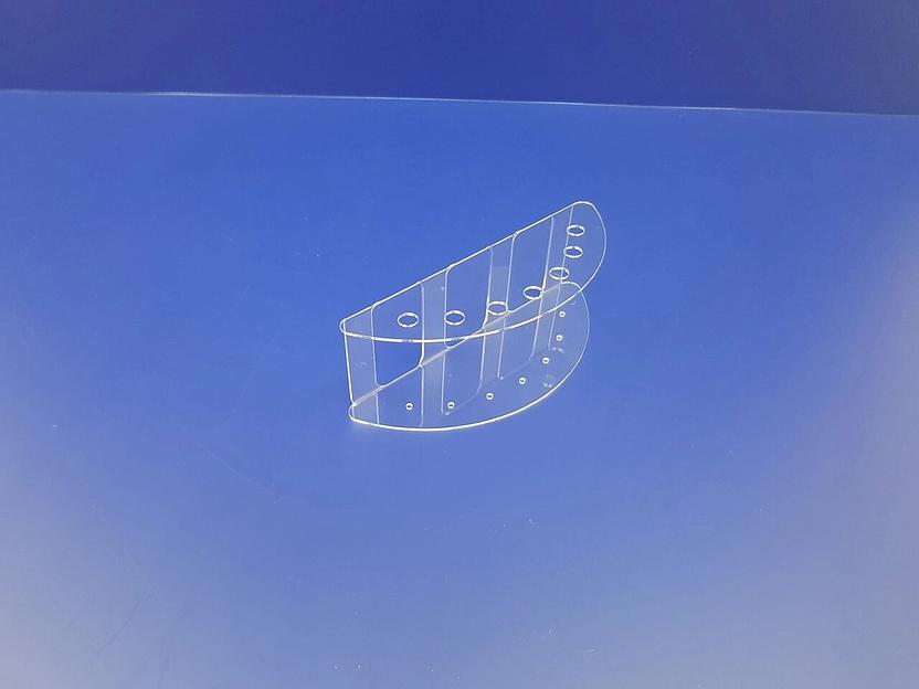 Подставка для ручек карандашей кистей 7 секции (размещение полукруг, задняя стенка с вырезами) фото 4