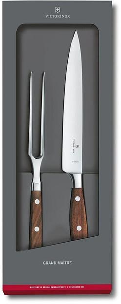 Набор ножей кухон. Victorinox Grand Maitre (7.7240.2) вилка дерево подар.коробка фото 1