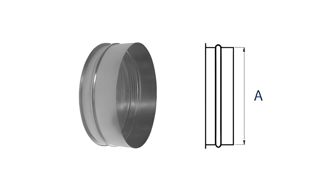 Круглая вентиляционная заглушка 1000 мм фото 1