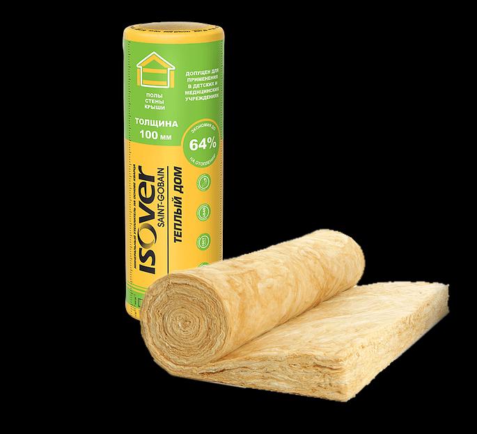 Минеральная вата 50х1220х5490мм, 13,4м2, 11кг/м3, 2шт ИЗОВЕР Теплый дом фото 1