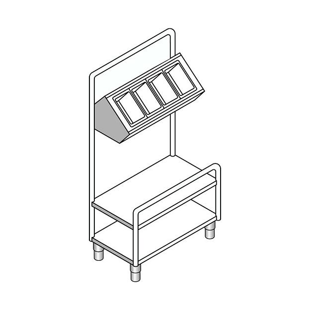 Прилавок для подносов EMAINOX PP8 8035122 фото 1