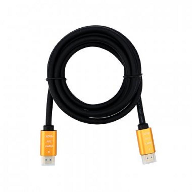 Rexant (17-6104) Кабель HDMI - HDMI 2.0, 2м, Gold (цветная коробка) фото 1