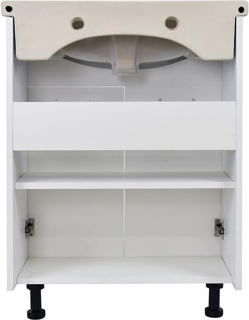 Тумба Вега 60 DORATIZ 9912.502, напольная, белая, под умывальник Балтика 60 фото 4