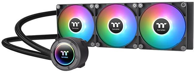 Система водяного охлаждения Thermaltake TH420 V2 ARGB Soc-AM5/AM4/1151/1200/1700 черный 4-pin 25.8dB Al+Cu Ret (CL-W376-PL14SW-A) фото 1